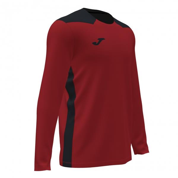 Joma Championship VI LS Football Shirt Red/Black